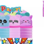 BAULETTO SILICONE A SOF. PLAY TOY PUPPIE MICIO ROSA ART.14553366P