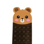 BAULETTO SWIPE SILICONE POPIT BEAR MARRONE ART.14684289