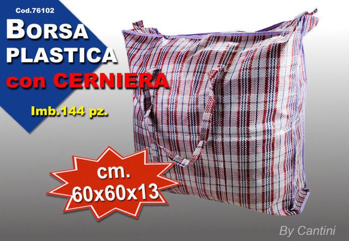 BUSTA SHOPPER PLASTIFICATA C/CERNIERA BUSTA SHOPPER PLASTIFICATA C/CERNIERA