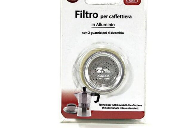SET FILTRO+2 GUARNIZIONI PER CAFFETTIERA. 1/2 TZ.