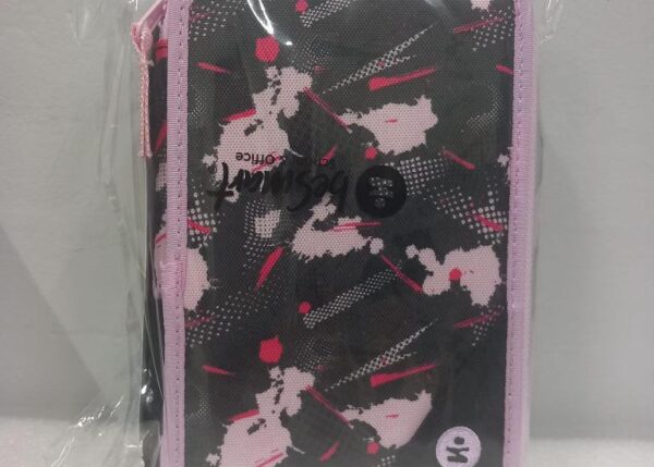 ASTUCCIO TRIPLO 18+18 GIOTTO GRAFFITI BE SMART ROSA ZIP NERA ART.271016