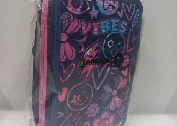ASTUCCIO TRIPLO 18+18 GIOTTO VIBES BE SMART BLU ZIP ROSA ART.271021