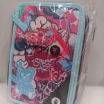 ASTUCCIO TRIPLO 18+18 GIOTTO STREET ARTE BE SMART CELESTE ZIP FUCSIA ART.271022