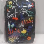 ASTUCCIO TRIPLO 18+18 GIOTTO STREET FRIEND BE SMART NERO ZIP ARANCIO ART.271027