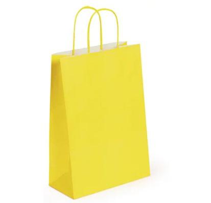 BUSTA REGALO CARTA 45X15X50CM GIALLO