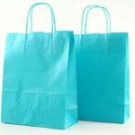 BUSTA REGALO CARTA 45X15X50CM AZZURRO