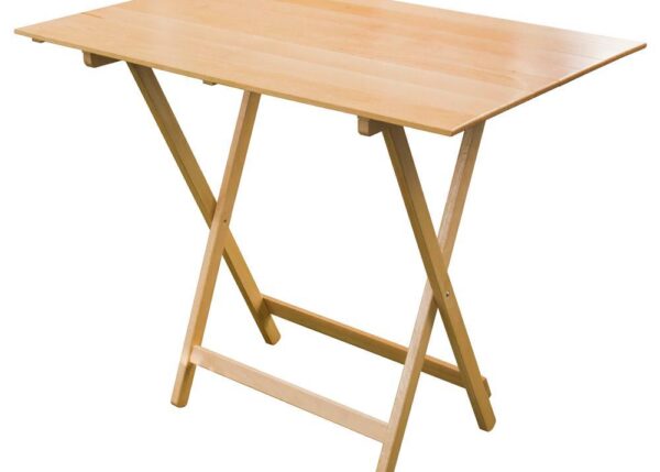 TAVOLO LEGNO PIEGHEVOLE STRISCE PIC 60X80 $