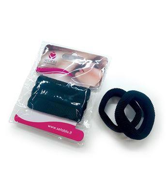 SETABLU ELASTICO F-CODA COTONE MEDIO 3PZ NERO