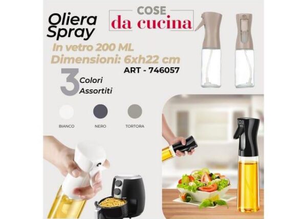 OLIERA SPRAY IN VETRO 200ML COL. ASS.