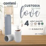 CUSTODIA LOVE MULTIUSO COLORI ASSORTITI 5X5X19.5 CM ART.747320