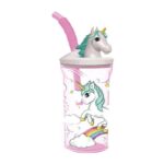 UNICORN BICCHIERE C/CANNUCCIA 3D 360ML ART.09730
