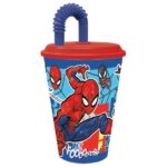 SPIDERMAN BICCHIERE C/CANNUCCIA 430ML ART.ST74730
