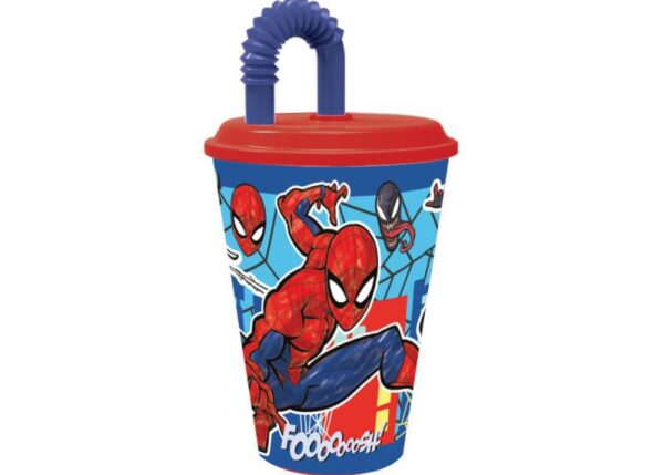 SPIDERMAN BICCHIERE C/CANNUCCIA 430ML ART.ST74730