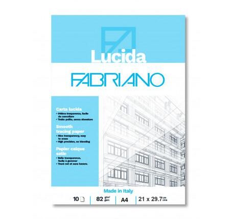BLOCCO CARTA LUCIDA FABRIANO 10 FOGLI
