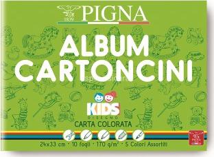ALBUM CARTONCINI COLORATI 10 FOGLI