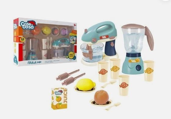 PLAYSET FRULLATORE MIXER B/O C/FRUTTA E ACCESSORI ART.42559