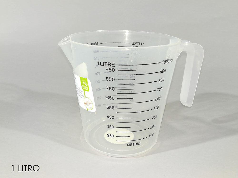 CARAFFA GRADUATA IN PLASTICA 1LT C/MANICO $ CARAFFA GRADUATA IN PLASTICA 1LT C/MANICO $