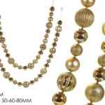 GHIRLANDA CON PALLE H180CM ORO 2ASS ART.308212