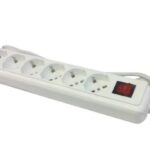 MULTIPRESA 6 POS. 10/16A/SCHUKO CON INT. ART.586013