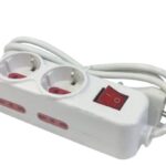 MULTIPRESA 6 POS 10/16A/SCHUKO CON INT. ART.586014