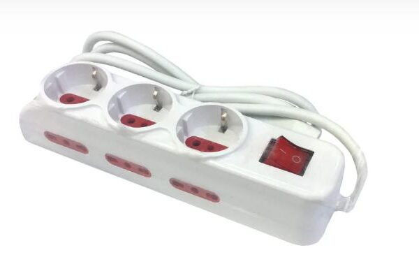 MULTIPRESA 9 POS 10/16A/SCHUKO CON INT. ART.586015