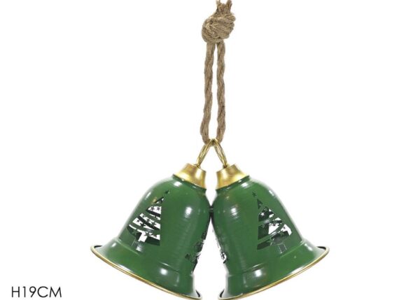 APPENDINO 2 CAMPANE H19CM VERDE ART.432178