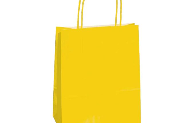 BUSTA REGALO CARTA KRAFT 110GR. CF.25 GIALLO