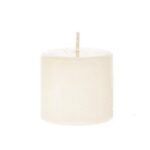 CANDELA PILLAR LUCIDA H CM 7 X D 8 COLORE AVORIO ART.89019 -