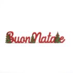 SCRITTA NATALIZIA IN LEGNO 59X2XH.12CM ART.21995 -