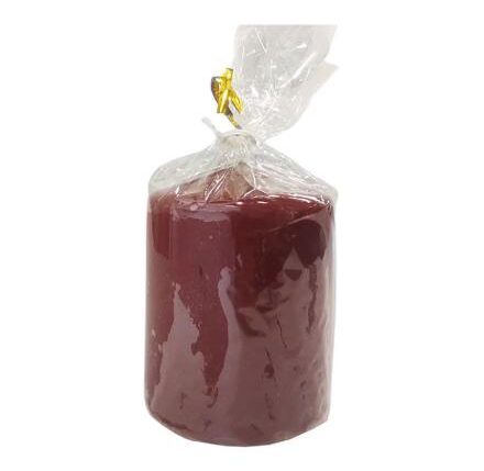 CANDELA PILLAR LUCIDA BORDEAUX H.8 X DIAM. 7 CM ART.92063 -