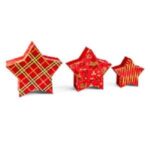 SCATOLA STELLA IN CARTA LAMINATA MEDIA 21.5X21XH.8 ART.77373 -