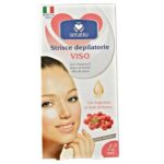 SETABLU STRISCE DEPIL. VISO 12PZ ARGAN E CERA API