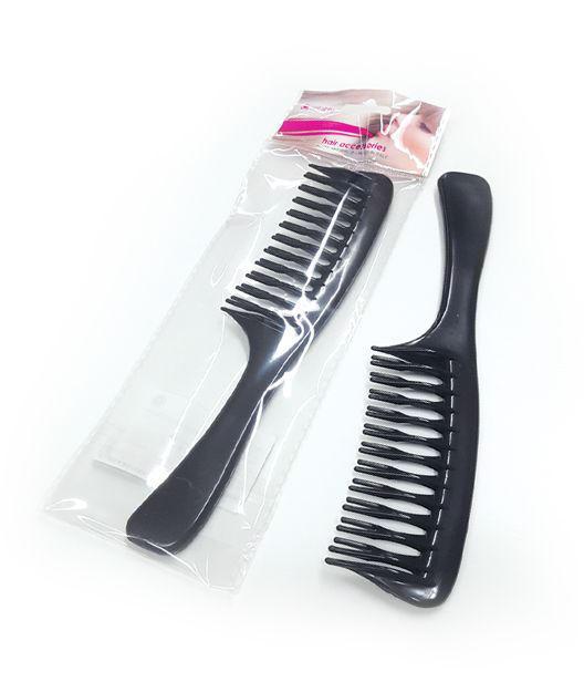 SETABLU PETTINE SCIOGLI NODI DENTI DOPPI NERO SETABLU PETTINE SCIOGLI NODI DENTI DOPPI NERO