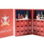 CALENDARIO DELL'AVVENTO IN LEGNO 21X30X9CM ART.76560 -