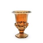COPPA AMBRA SCURO IN VETRO D.17XH.22 CM ART.52926 -