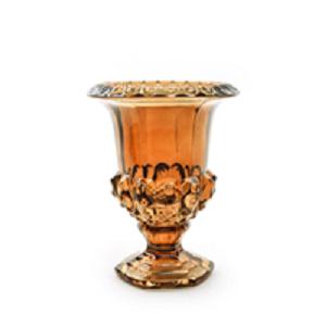 COPPA AMBRA SCURO IN VETRO D.17XH.22 CM ART.52926 -