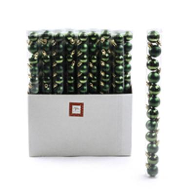 CONFEZIONE 12 PALLE VERDI IN PLASTICA TUBO PVC D.3 CM ART.57112 -