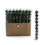 CONFEZIONE 9 PALLE VERDI IN PLASTICA TUBO PVC D.4 CM ART.57174 -