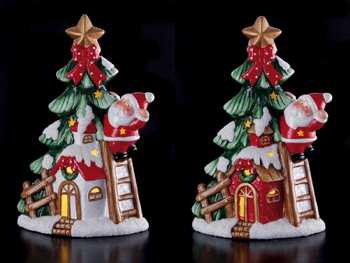 ALBERO DI NATALE CERAMICA+LED A2C 20X11XH31 ART.103686