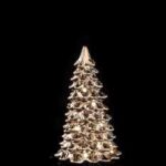 ALBERO DI NATALE CERAMICA LED DIAM10,5XH19 ART.115487