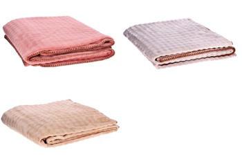COPERTA FLANELLA DOPPIO ASS. 3 COLORI CM130X160 ART.116273