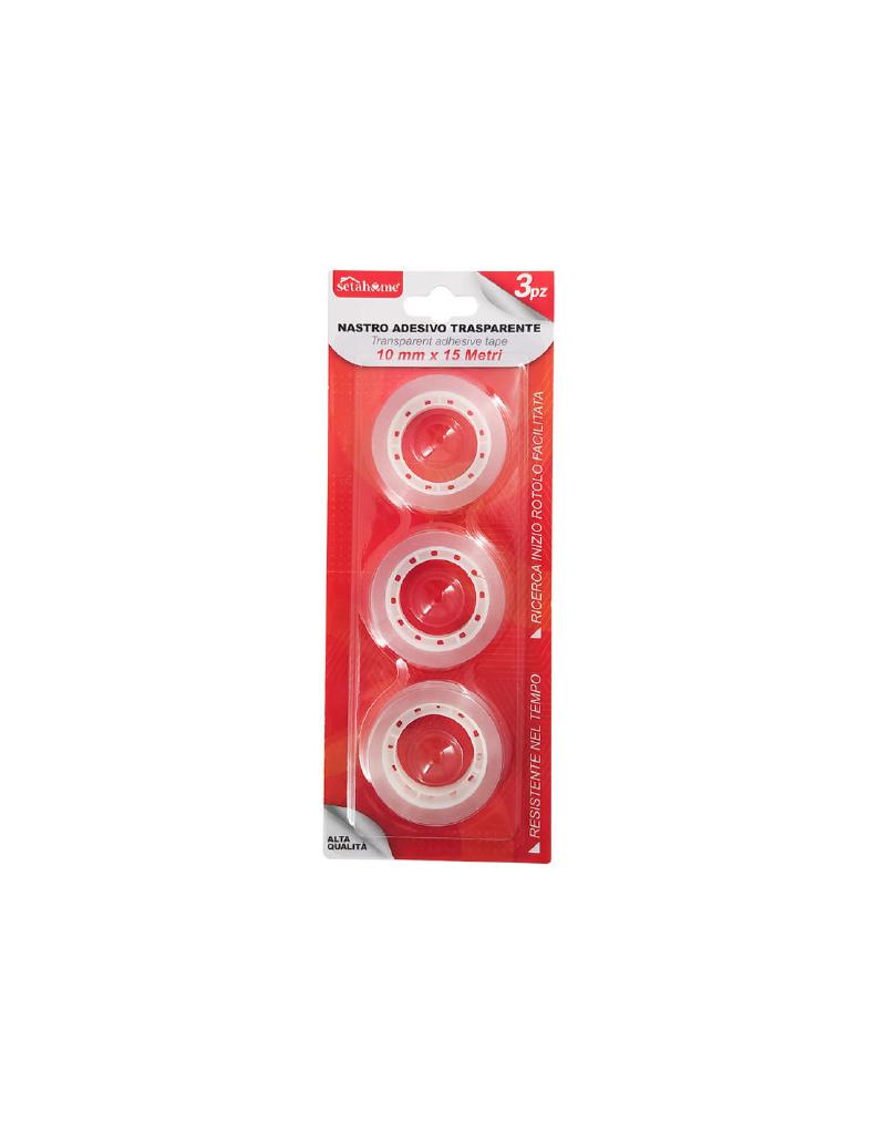 SETABLU NASTRO ADESIVO TRASPARENT 1CM*15M 3PZ SETABLU NASTRO ADESIVO TRASPARENT 1CM*15M 3PZ