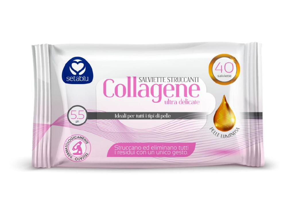 SETABLU SALVIETTE STRUCCANTI COLLAGENE 40PZ SETABLU SALVIETTE STRUCCANTI COLLAGENE 40PZ
