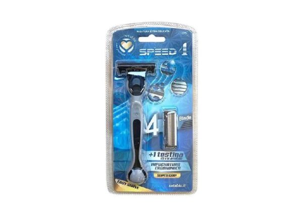 SETABLU RASOIO UOMO SPEED 4 LAME + 1 TESTINA