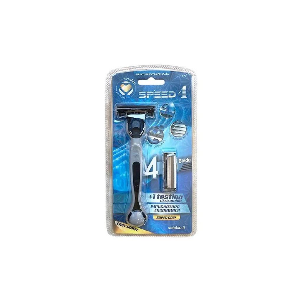 SETABLU RASOIO UOMO SPEED 4 LAME + 1 TESTINA SETABLU RASOIO UOMO SPEED 4 LAME + 1 TESTINA