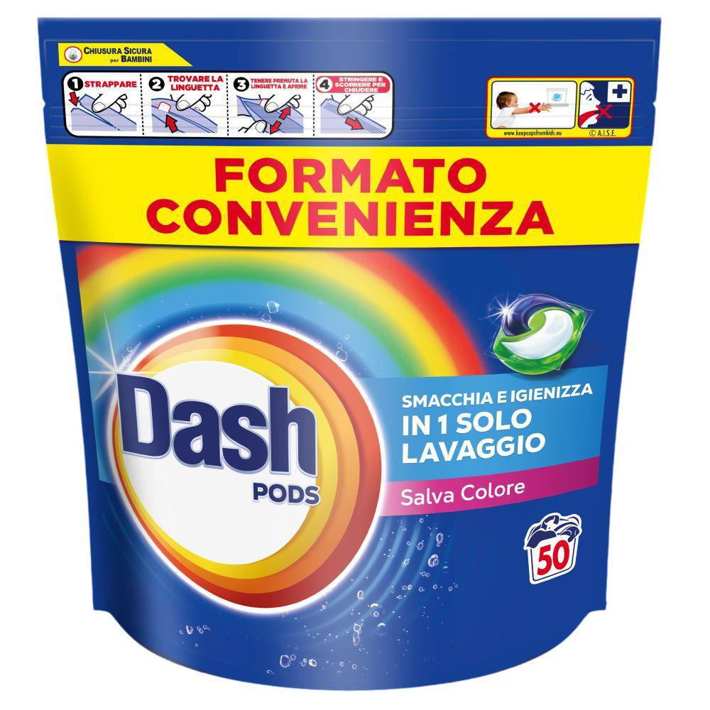 DASH PODS LAVATRICE 50PZ. COLORE DASH PODS LAVATRICE 50PZ. COLORE