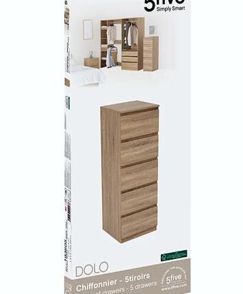 CASSETTIERA 193605 DOLO 5 CASSETTI 40X48X118CM