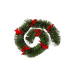 GHIRLANDA VERDE PLASTICA 270CM CON FIOCC