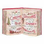 LIBRO DI NATALE POLY 27,5X7X19CM,ROSSO ART.252934