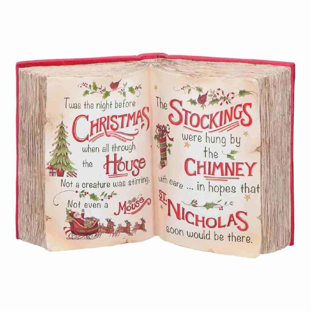 LIBRO DI NATALE POLY 27,5X7X19CM,ROSSO ART.252934 LIBRO DI NATALE POLY 27,5X7X19CM,ROSSO ART.252934